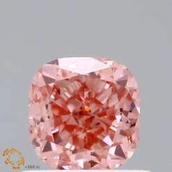 0.68Ct Intense Pink SI1 IGI Certified Cushion Lab Grown Diamond(Diamond 19 Lg22101411)
