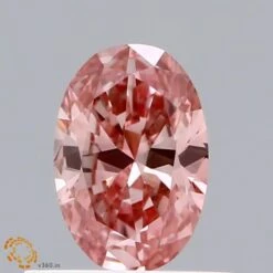 0.51Ct Vivid Pink VS1 IGI Certified Oval Lab Grown Diamond(Diamond 19 Lg22101503)