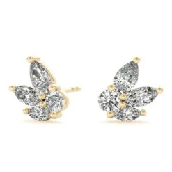 Special Brilliant Stud Earrings 1.0Ctw(Diamond Earrings 1o2985wg14) -NEWWORLD DIAMONDS LGER013.angle .alt