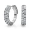 Special Huggie Design Earrings 1 1/7Ctw(Diamond Earrings 1o2986wg14) -NEWWORLD DIAMONDS LGER022.angle