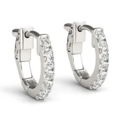 Special Huggie Hoops Petite Earrings 1/4Ctw(Diamond Earrings 1o2991wg14) 11 Special Huggie Hoops Petite Earrings 1/4Ctw(Diamond Earrings 1o2991wg14) -NEWWORLD DIAMONDS LGER025