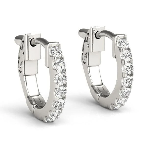 Special Huggie Hoops Petite Earrings 1/4Ctw(Diamond Earrings 1o2991wg14) 5 Special Huggie Hoops Petite Earrings 1/4Ctw(Diamond Earrings 1o2991wg14) - Image 3