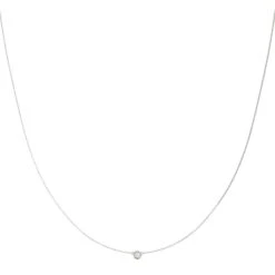 Special Station Solitaire Necklace 1/4Ct(Special Necklace Small Surprise)