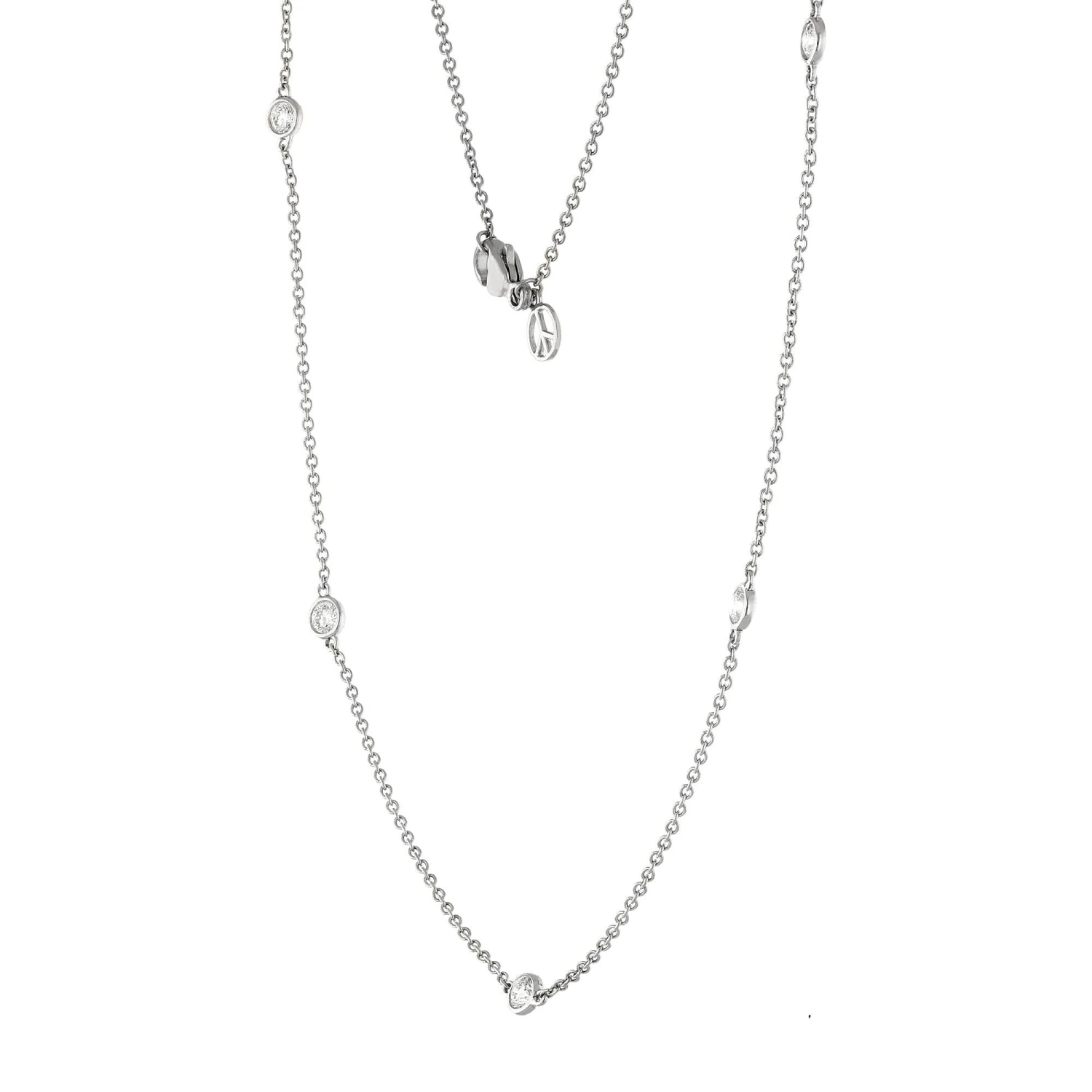 Diamond Station Necklace 1/2Ctw(Diamond Station Necklace By Yard) 5 Diamond Station Necklace 1/2Ctw(Diamond Station Necklace By Yard) - Image 3