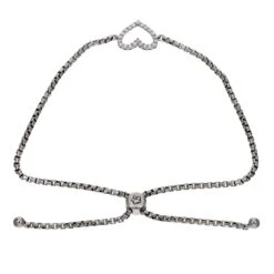 Heart Bolo Bracelet - 1/4Ctw(Heart Bolo Diamond Bracelet) -NEWWORLD DIAMONDS NWM1116C.25SS 3