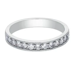 Pave Milgrain Band - 1/2Ctw(Pave Milgrain Band Lab Grown Diamonds)