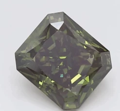 1.72Ct Dark Green VVS2 IGI Certified Radiant Lab Grown Diamond(Diamond 19 Lg12019602)