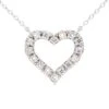 Addie Necklace 1/2Ctw(Diamond Heart Necklace 261781) -NEWWORLD DIAMONDS addie necklace 12ctw for necklace gemstone jewelry 1
