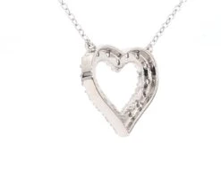 Addie Necklace 1/2Ctw(Diamond Heart Necklace 261781) -NEWWORLD DIAMONDS addie necklace 12ctw for necklace gemstone jewelry 4