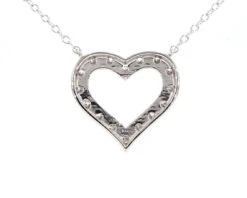 Addie Necklace 1/2Ctw(Diamond Heart Necklace 261781) -NEWWORLD DIAMONDS addie necklace 12ctw for necklace gemstone jewelry 5