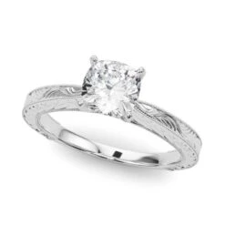 Addison Cushion Engagement Ring 1.0 Ct IGI Certified(Addison Cushion Engagement Ring)