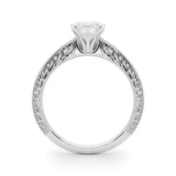 Addison Heart Engagement Ring 1.10 Ct IGI Certified(Addison Solitaire Engagement Ring Ht) -NEWWORLD DIAMONDS addison heart engagement ring 1 10 ct igi certified for ring gemstone jewelry 3