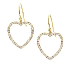 Alice Earrings 1.00Ctw(Heart Diamond Earring 262467)