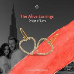 Alice Earrings 1.00Ctw(Heart Diamond Earring 262467) -NEWWORLD DIAMONDS alice earrings 1 00 ct t w for earrings gemstone jewelry 3