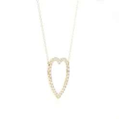 Alice Necklace - 1.00 Ct. T.W.(Heart Diamond Pendant 262468) -NEWWORLD DIAMONDS alice necklace 1 00 ct t w for necklace gemstone jewelry 4