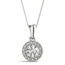 Alisa Necklace 1/2Ct(Vintage Diamond Necklace For Women)