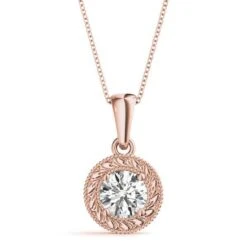 Alisa Necklace 1/2Ct(Vintage Diamond Necklace For Women) -NEWWORLD DIAMONDS alisa necklace 12ct for necklace gemstone jewelry 4