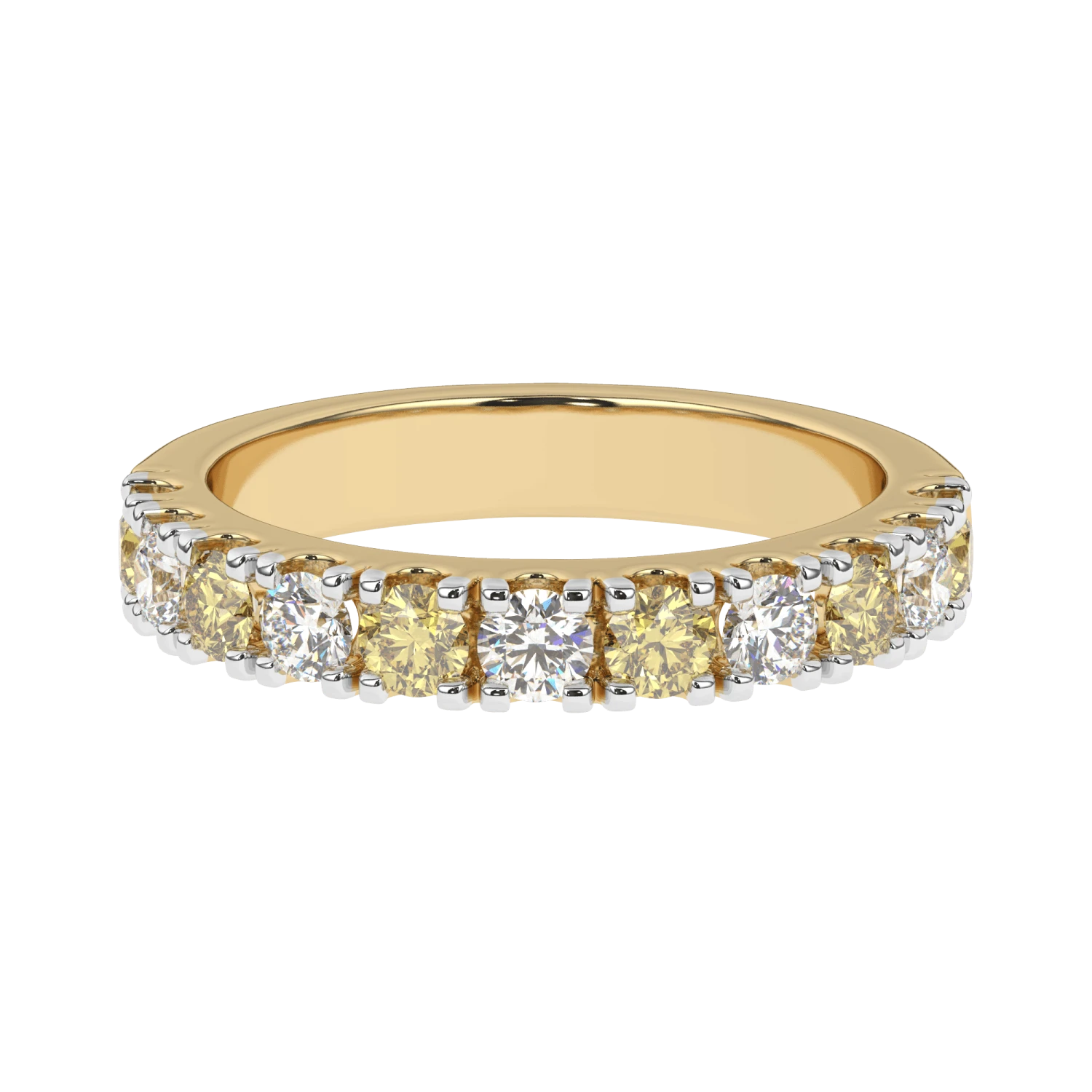 Amanda Ring - 1.00Ctw Yellow(Yellow Diamond Ring 453716) 4 Amanda Ring - 1.00Ctw Yellow(Yellow Diamond Ring 453716) - Image 2