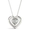 Amore Silver Pendant 1/2Ctw(Amore Silver Diamond Pendant 2923) 1 Amore Silver Pendant 1/2Ctw(Amore Silver Diamond Pendant 2923) -NEWWORLD DIAMONDS amore silver pendant 12ctw for pendant gemstone jewelry 1