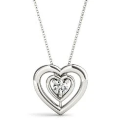 Amore Silver Pendant 1/2Ctw(Amore Silver Diamond Pendant 2923)