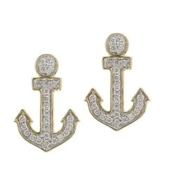 Anchor Earrings 1/2Ctw(Diamond Earrings 454920)
