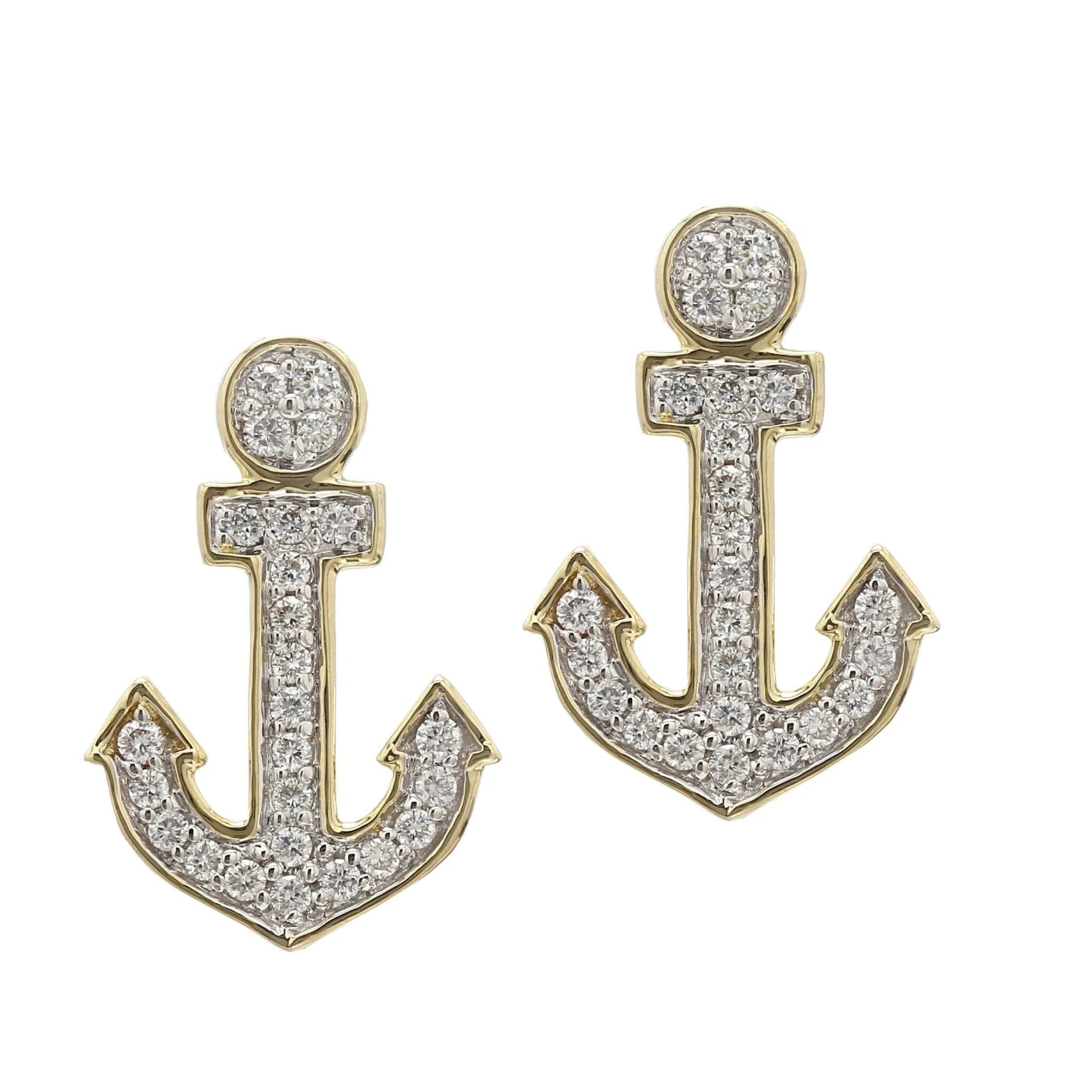 Anchor Earrings 1/2Ctw(Diamond Earrings 454920) 3 Anchor Earrings 1/2Ctw(Diamond Earrings 454920)