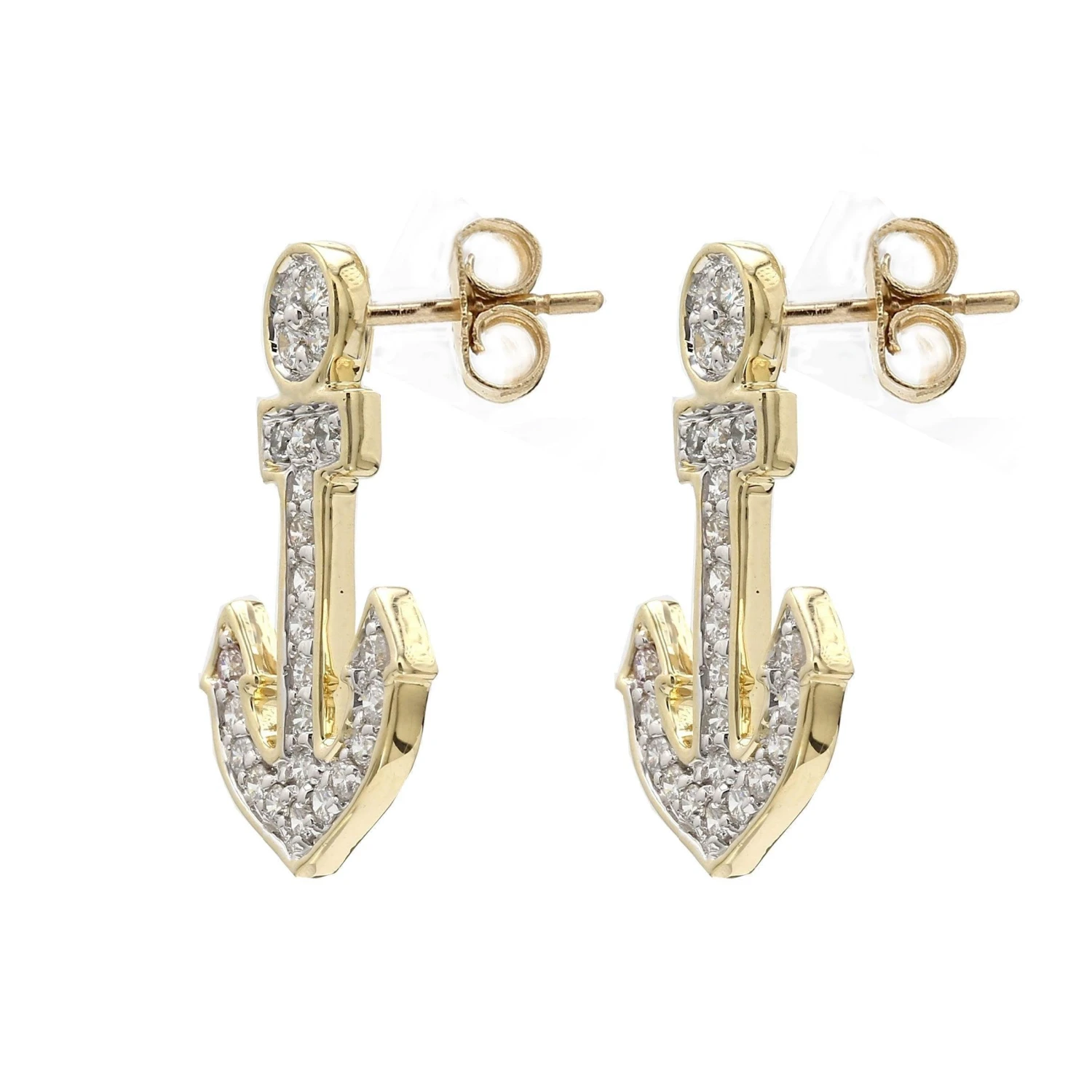 Anchor Earrings 1/2Ctw(Diamond Earrings 454920) 5 Anchor Earrings 1/2Ctw(Diamond Earrings 454920) - Image 3