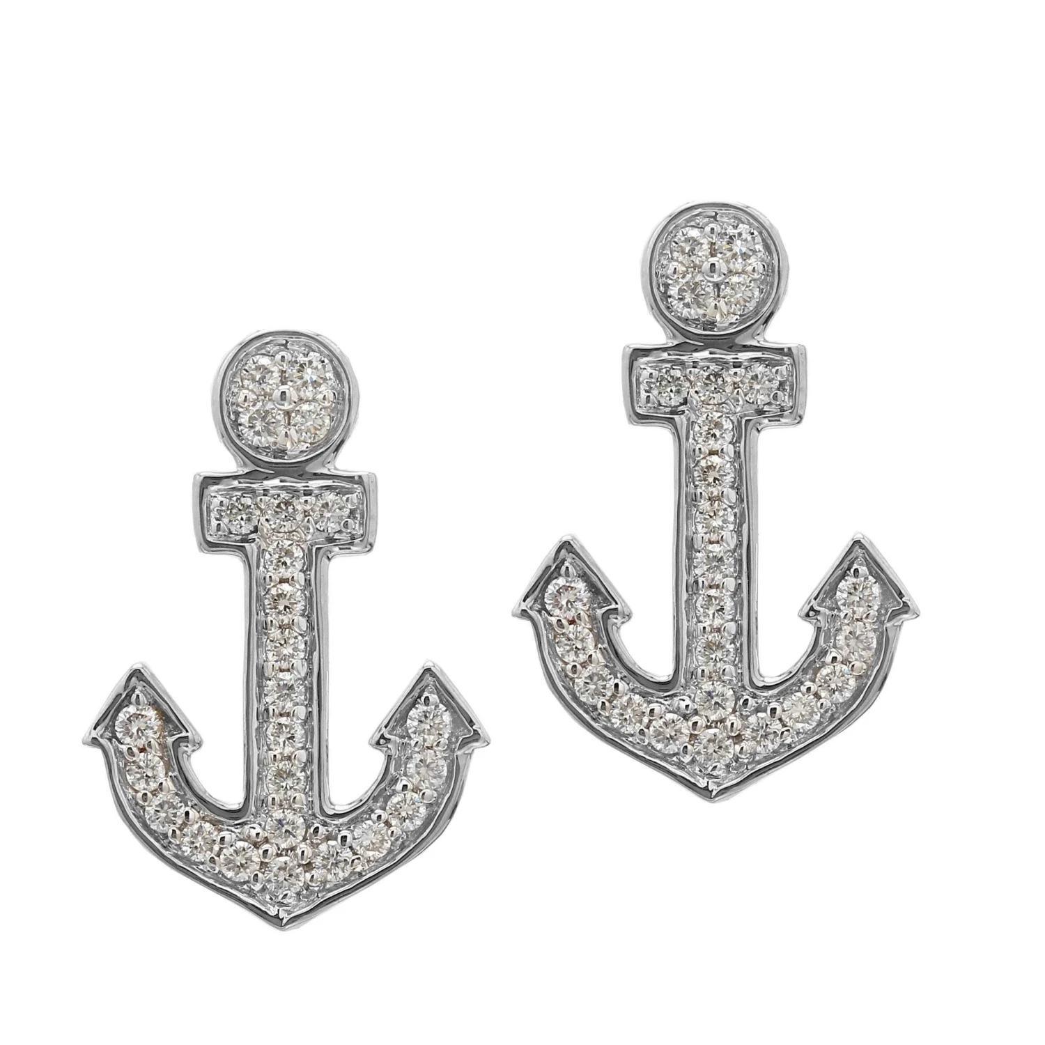 Anchor Earrings 1/2Ctw(Diamond Earrings 454920) 6 Anchor Earrings 1/2Ctw(Diamond Earrings 454920) - Image 4