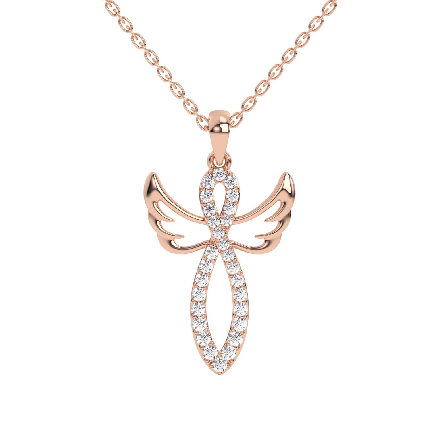 Angel Pendant 1/4 Ctw(Angel Pendant 453896) 6 Angel Pendant 1/4 Ctw(Angel Pendant 453896) - Image 4