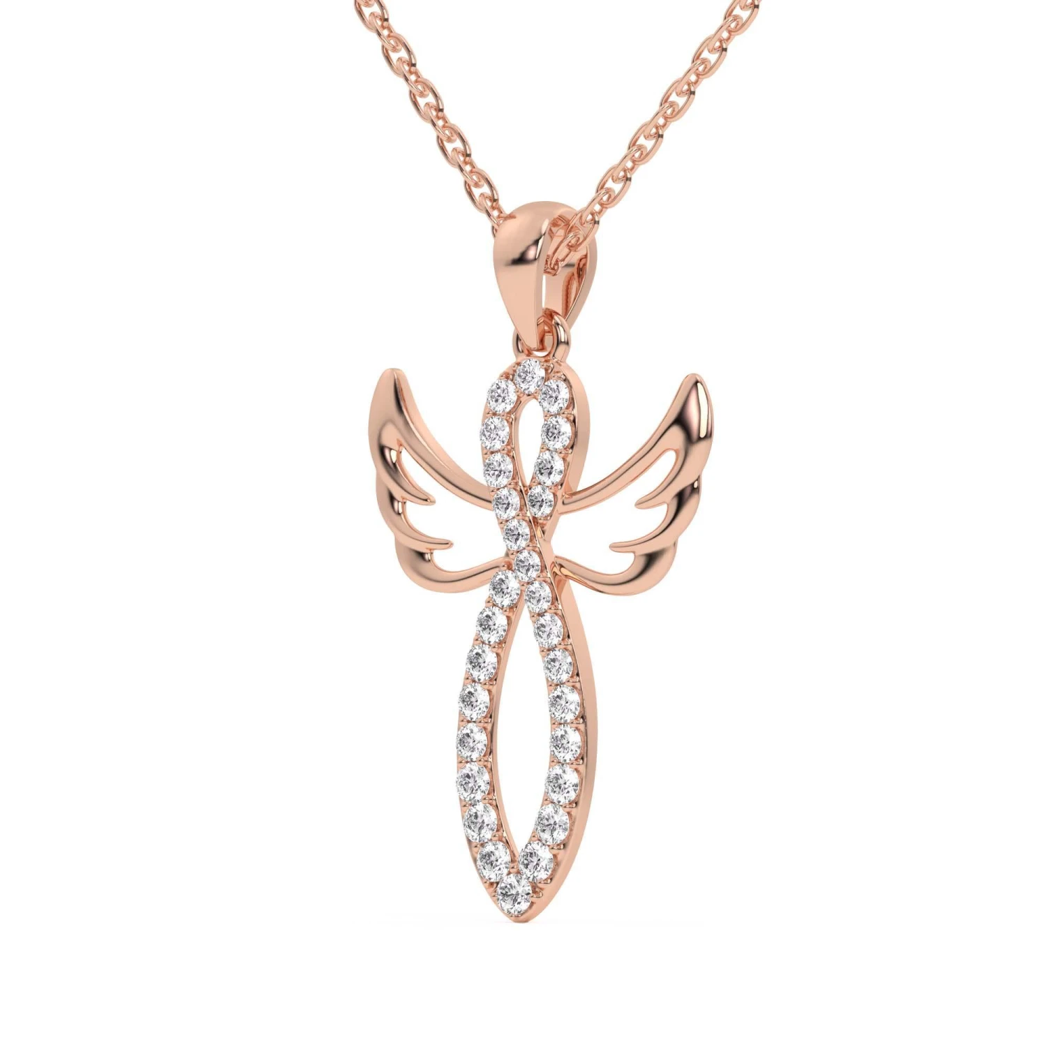 Angel Pendant 1/4 Ctw(Angel Pendant 453896) 8 Angel Pendant 1/4 Ctw(Angel Pendant 453896) - Image 6