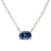 Bailey Necklace 1/3Ctw(Blue Diamond Solitaire Pendant 263578) -NEWWORLD DIAMONDS bailey necklace 13 ct t w at new world diamonds for necklace 1 26299454259253