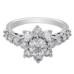 Betsey Ring - 2.0 Ct. T.W.(Flower Diamond Band Ring 453729)