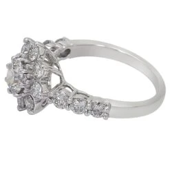 Betsey Ring - 2.0 Ct. T.W.(Flower Diamond Band Ring 453729) -NEWWORLD DIAMONDS betsey ring 2 0 ct t w for ring gemstone jewelry 4