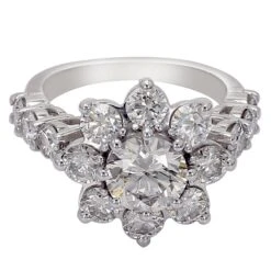 Betsey Ring - 4.0 Ct. T.W.(Flower Diamond Band Ring 453731)