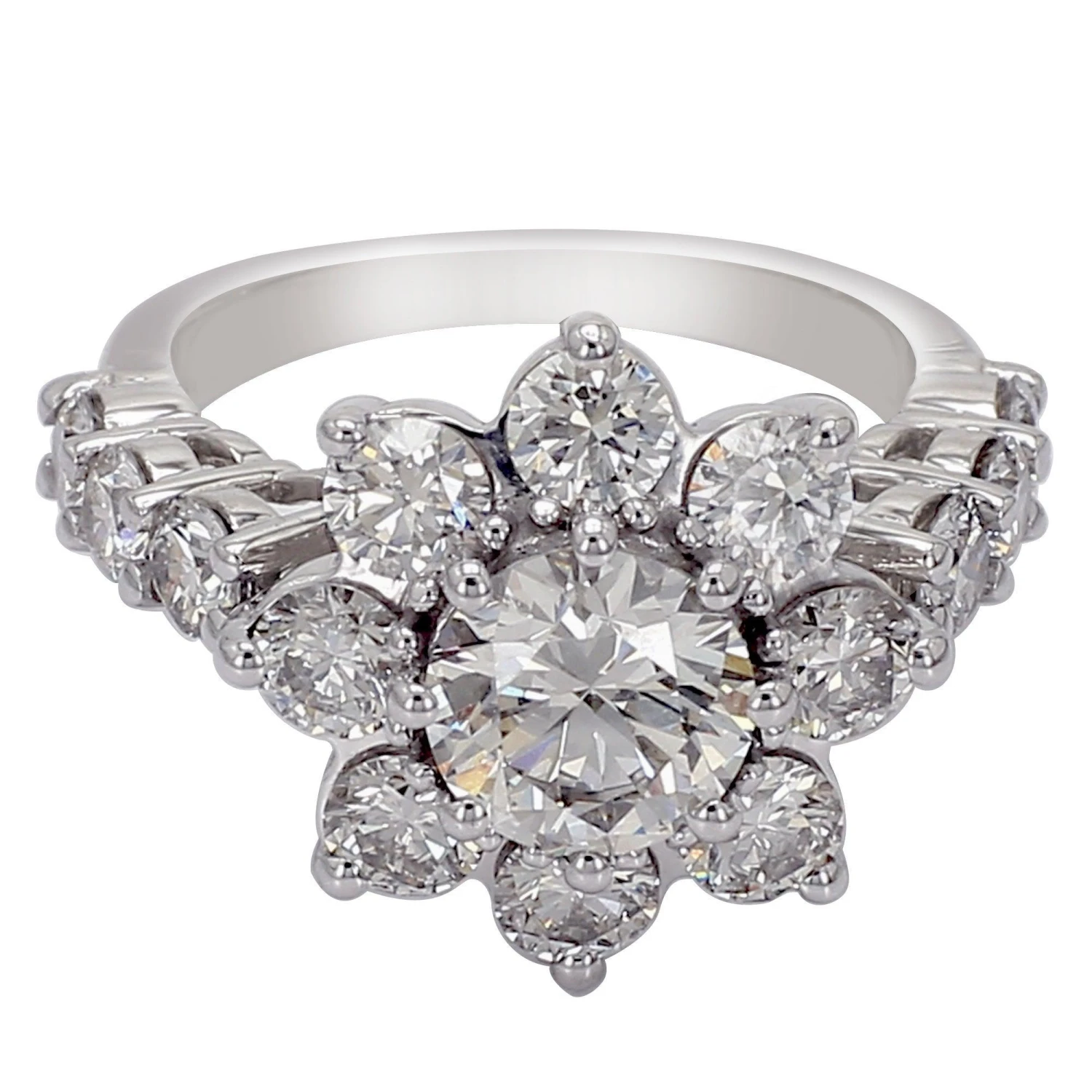 Betsey Ring - 4.0 Ct. T.W.(Flower Diamond Band Ring 453731) 3 Betsey Ring - 4.0 Ct. T.W.(Flower Diamond Band Ring 453731)