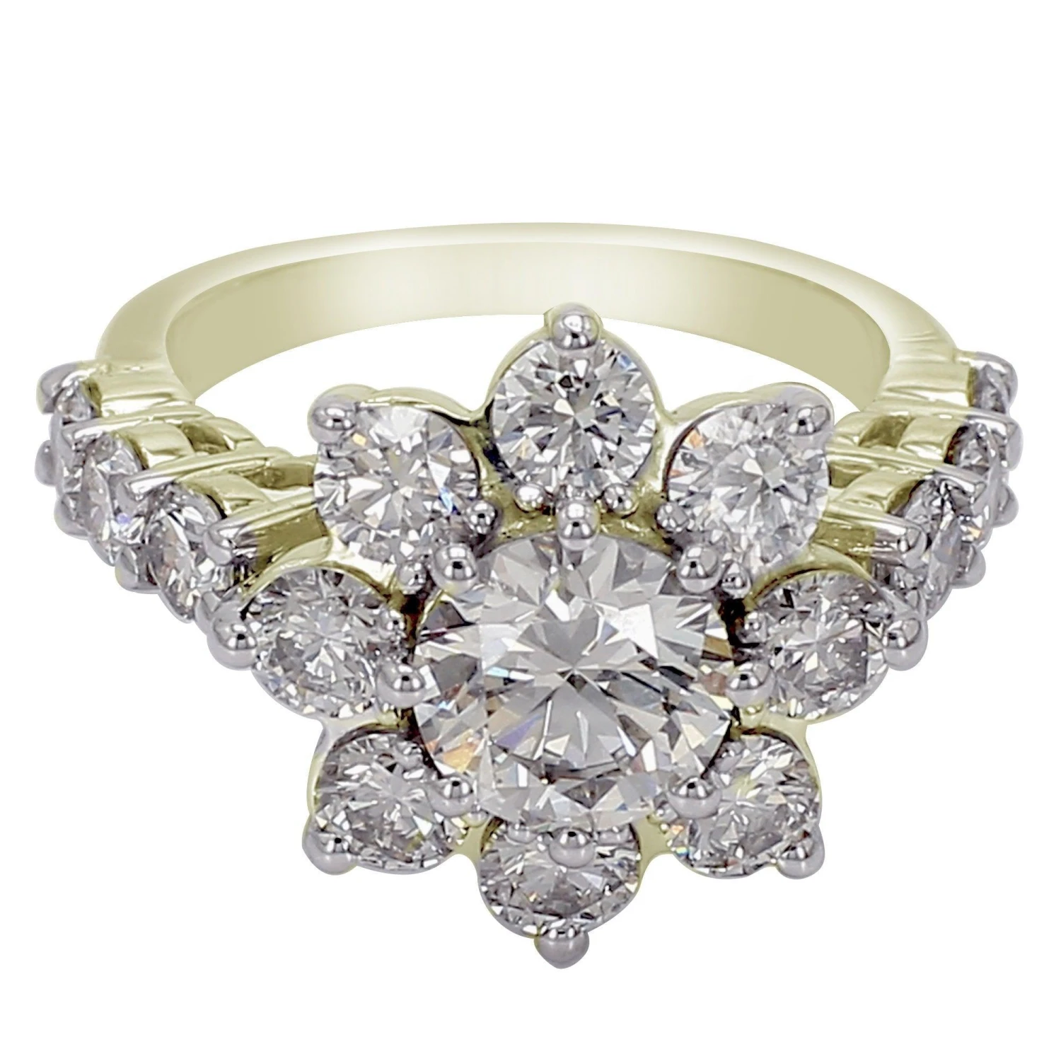 Betsey Ring - 4.0 Ct. T.W.(Flower Diamond Band Ring 453731) 4 Betsey Ring - 4.0 Ct. T.W.(Flower Diamond Band Ring 453731) - Image 2