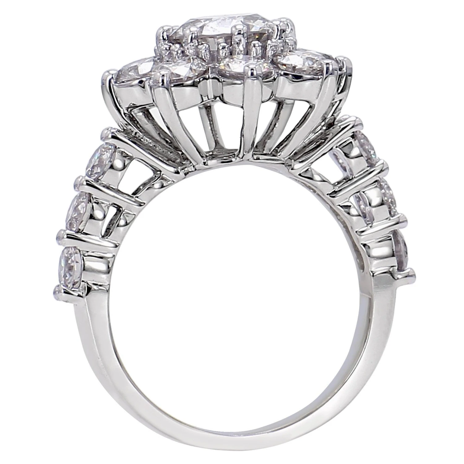 Betsey Ring - 4.0 Ct. T.W.(Flower Diamond Band Ring 453731) 5 Betsey Ring - 4.0 Ct. T.W.(Flower Diamond Band Ring 453731) - Image 3