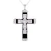 Black And White Cross Pendant 7/8Ctw(Black Cross Carat Pendant) 1 Black And White Cross Pendant 7/8Ctw(Black Cross Carat Pendant) -NEWWORLD DIAMONDS black and white cross pendant 78ctw at new world diamonds for pendant 26419249512501