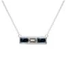 Carmen Necklace - 1/2 Ct. T.W.(Blue Diamond Necklace 457357) -NEWWORLD DIAMONDS carmen necklace 12 ct t w for necklace gemstone jewelry 1