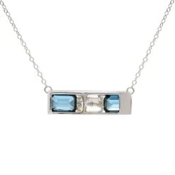 Carmen Necklace - 1/2 Ct. T.W.(Blue Diamond Necklace 457357) -NEWWORLD DIAMONDS carmen necklace 12 ct t w for necklace gemstone jewelry 3
