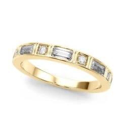 Celine Band(Celine Wedding Band 2653) -NEWWORLD DIAMONDS celine band for ring gemstone jewelry 3
