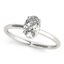 Christina Oval Engagement Ring 1.0 Ct IGI Certified(Christina Engagement Ring)