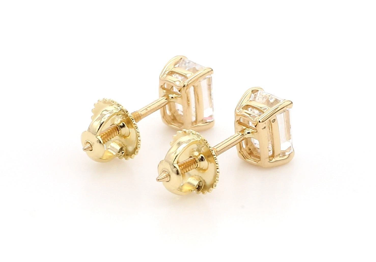 Classic Emerald Earrings 1.0 Ctw Certified(Diamond Stud Earrings 261798c1) 6 Classic Emerald Earrings 1.0 Ctw Certified(Diamond Stud Earrings 261798c1) - Image 4