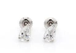 Classic Pear Shaped Earrings 2.0 CTW. IGI Certified(Diamond Stud Earrings 261803c2)