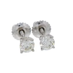 Classic Round Earrings 3/4 CTW. IGI Certified E-F VS(Diamond Stud Earrings 261786c75) 17 Classic Round Earrings 3/4 CTW. IGI Certified E-F VS(Diamond Stud Earrings 261786c75) -NEWWORLD DIAMONDS classic round earrings 34 ctw igi certified e f vs for earrings gemstone jewelry 6