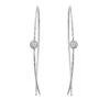 Crisscross Solitaire Earrings 2/5Ctw(Crisscross Solitaire Hoop Earrings) -NEWWORLD DIAMONDS crisscross solitaire earrings 25ctw for earrings gemstone jewelry 1