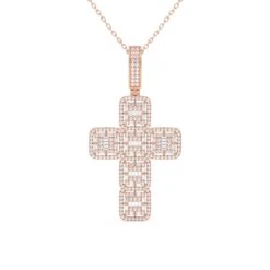 Cross 1 1/2Ctw Pendant(Diamond Cross Pendant 453921) -NEWWORLD DIAMONDS cross 1 12ctw pendant for pendant gemstone jewelry 4
