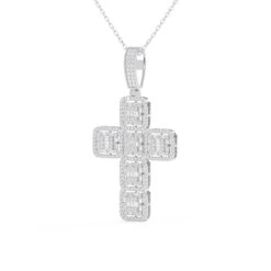 Cross 1 1/2Ctw Pendant(Diamond Cross Pendant 453921) -NEWWORLD DIAMONDS cross 1 12ctw pendant for pendant gemstone jewelry 5