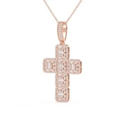 Cross 1 1/2Ctw Pendant(Diamond Cross Pendant 453921) -NEWWORLD DIAMONDS cross 1 12ctw pendant for pendant gemstone jewelry 7