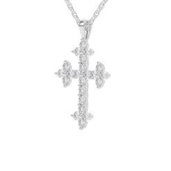 Cross 1/2Ctw Pendant(Diamond Cross Pendant 453912) -NEWWORLD DIAMONDS cross 12ctw pendant for pendant gemstone jewelry 5